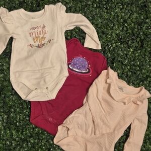 Assorted Kids One Pieces Set - Cream, Pink, Red